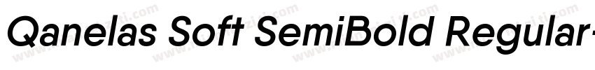 Qanelas Soft SemiBold Regular字体转换